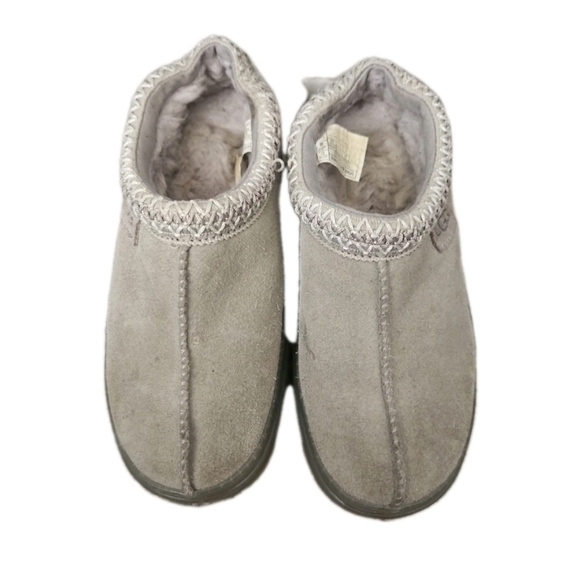 Ugg Womens Gray Tasman Clear Cozy Designer Shearling Slip-Ons Slipper 6 - Picture 4 of 15